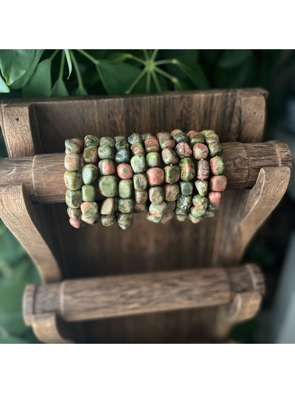 Unakite tumble bracelet
